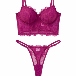 Conjunto de Lencería Fucsia Lace
