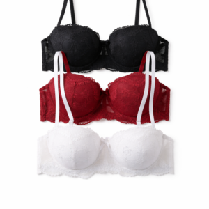 Classic Lace Bra Trio - Pack de 3
